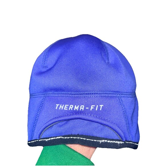 Nike Therma Fit Purple Running Skull Cap Beanie Hat Pony Tail Loop Women - Picture 4 of 5